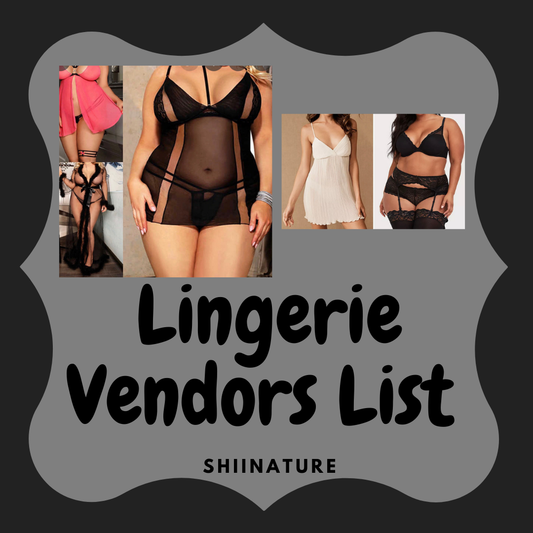 Lingerie Vendors List