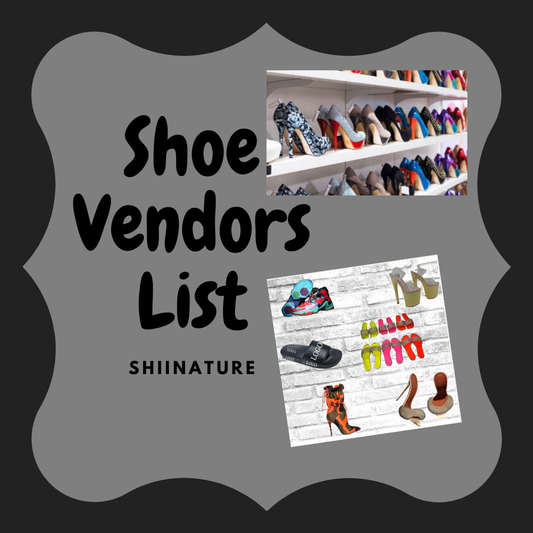 Shoe Vendors List