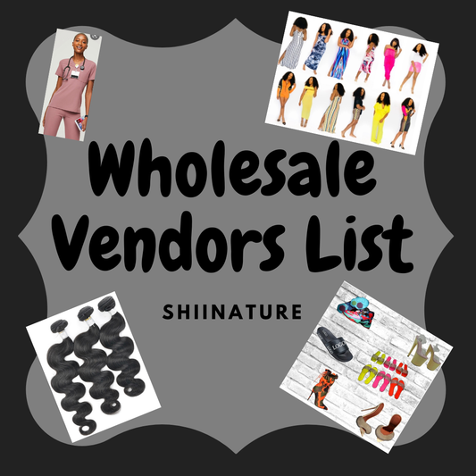 Wholesale Vendors List